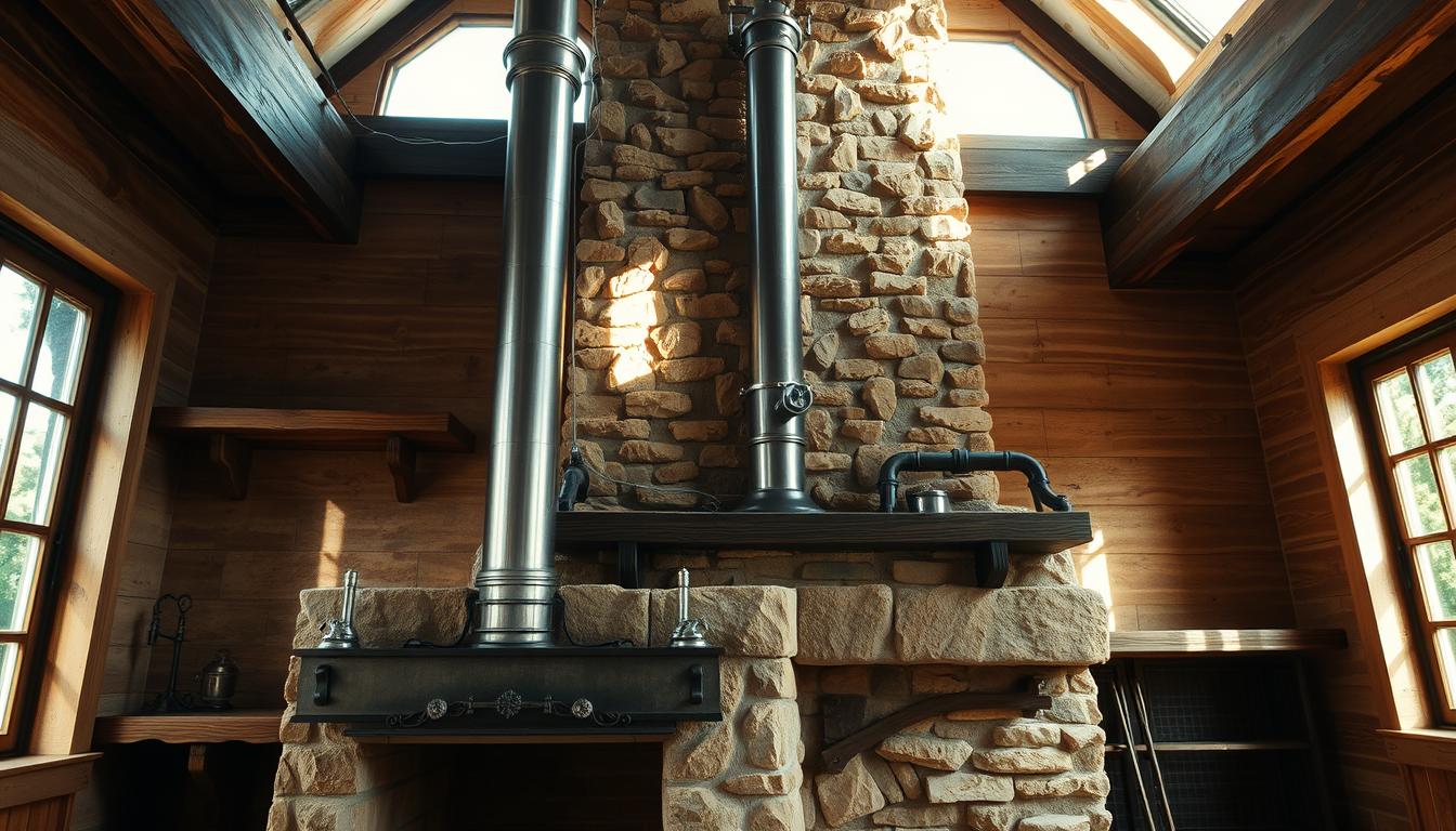 Podłączenie kominka do komina