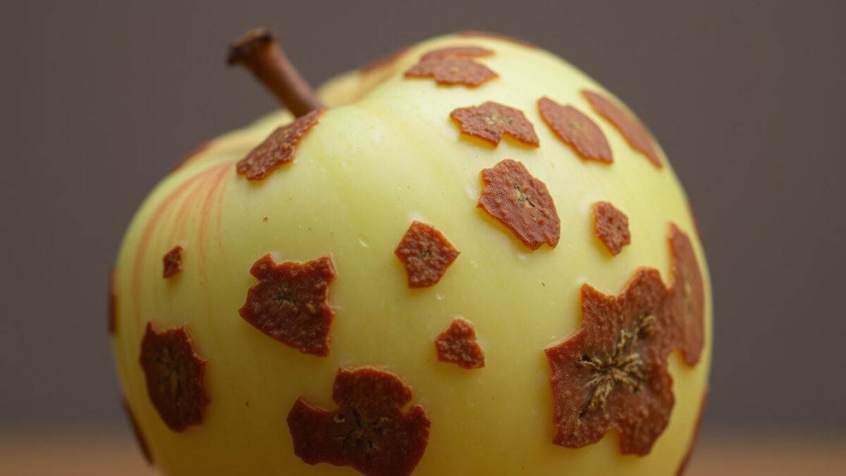 Brudna plamistość jabłek
