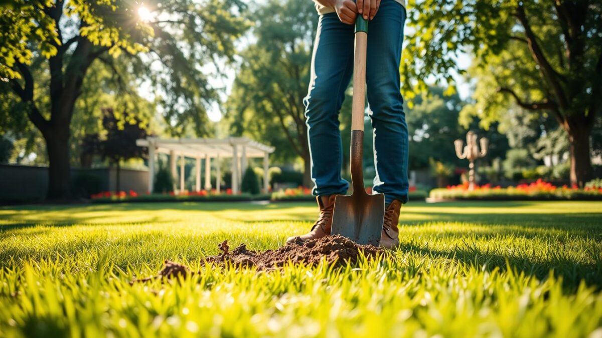 Jak przekopać trawnik