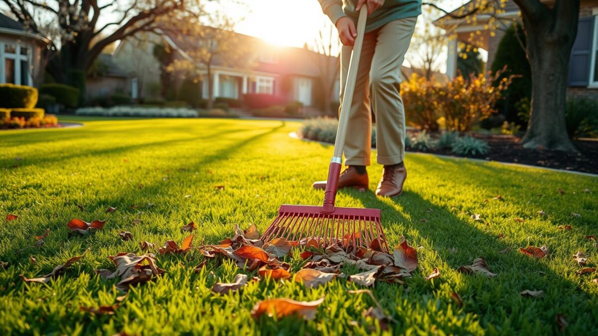 Kiedy grabić trawnik po zimie